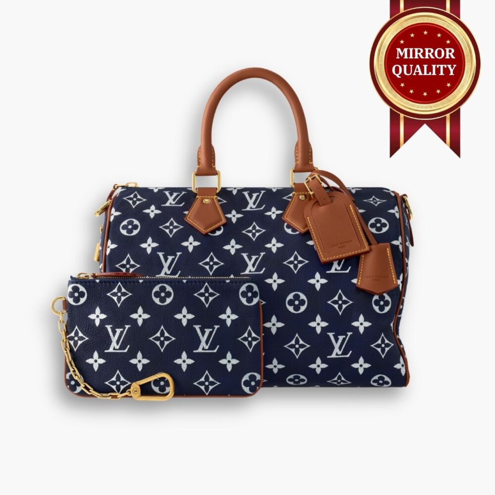 Mirror Quality – Louis Vuitton Speedy P9 Bandoulière 30 Leather Indigo Blue 30Cm M15282