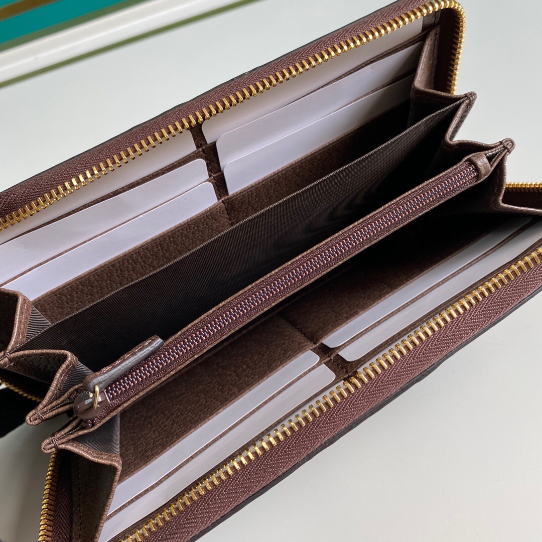 Gucci Ophidia Zip Around GG Supreme Wallet Brown 19cm 523154 96IWG 8745 - Image 8