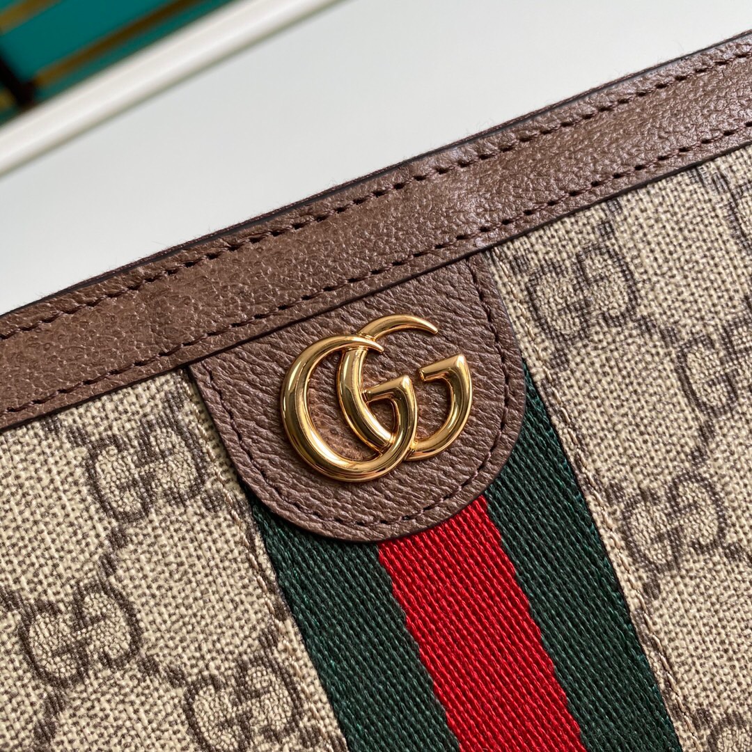 Gucci Ophidia Zip Around GG Supreme Wallet Brown 19cm 523154 96IWG 8745 - Image 7