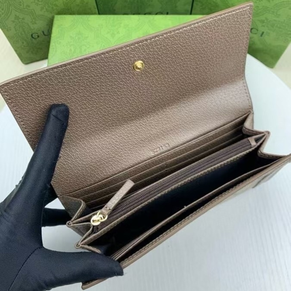 Gucci Ophidia Continental Wallet GG Supreme Brown 19Cm 523153 96IWG 8745 - Image 6