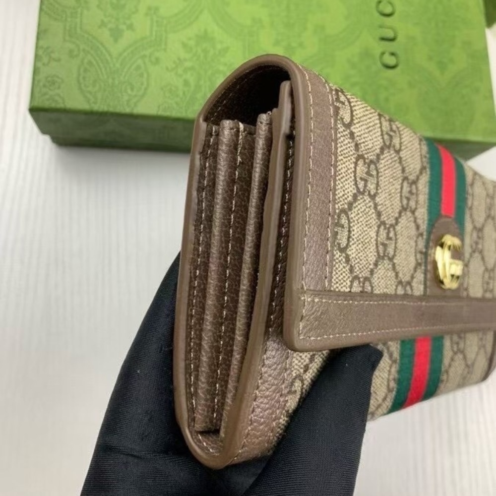 Gucci Ophidia Continental Wallet GG Supreme Brown 19Cm 523153 96IWG 8745 - Image 4