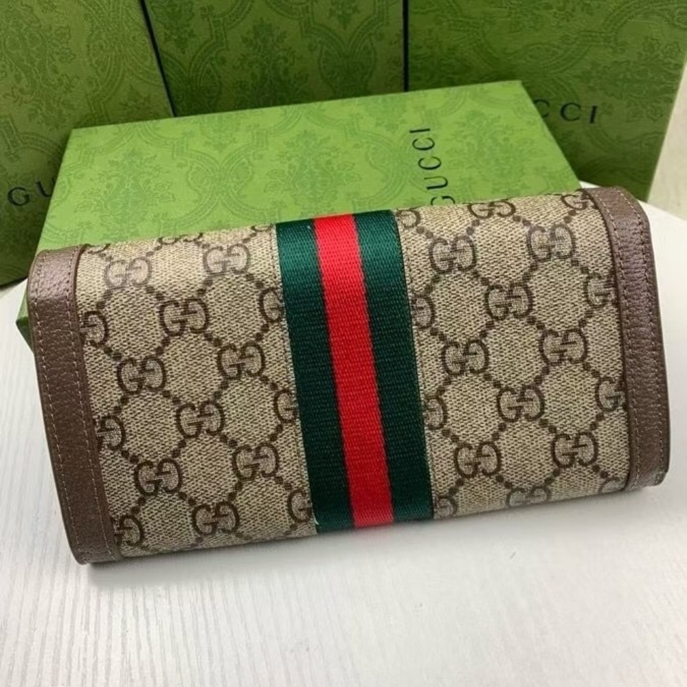 Gucci Ophidia Continental Wallet GG Supreme Brown 19Cm 523153 96IWG 8745 - Image 3