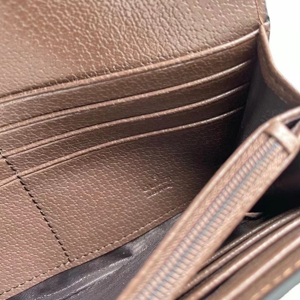 Gucci Ophidia Jumbo GG Long Wallet Brown Beige 19Cm - Image 6